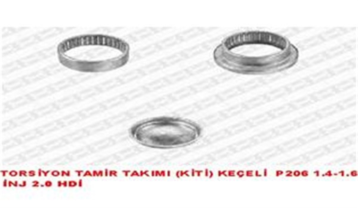206TORSİYON TAMİR TAKIMI KİTİ KEÇE SİZ-KAPAKLI P206 1.4-1.6 İNJ 2.0 HDİ O SNR KS559.02SNRSNR KS559.02
