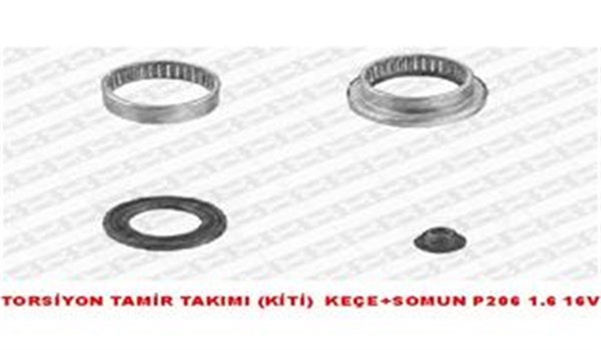 206TORSİYON TAMİR TAKIMI KİTİ KEÇELİ-KAPAK SIZ P206 1.4-1.6 İNJ 2.0 HDİ O SNR KS559.04SNRSNR KS559.04