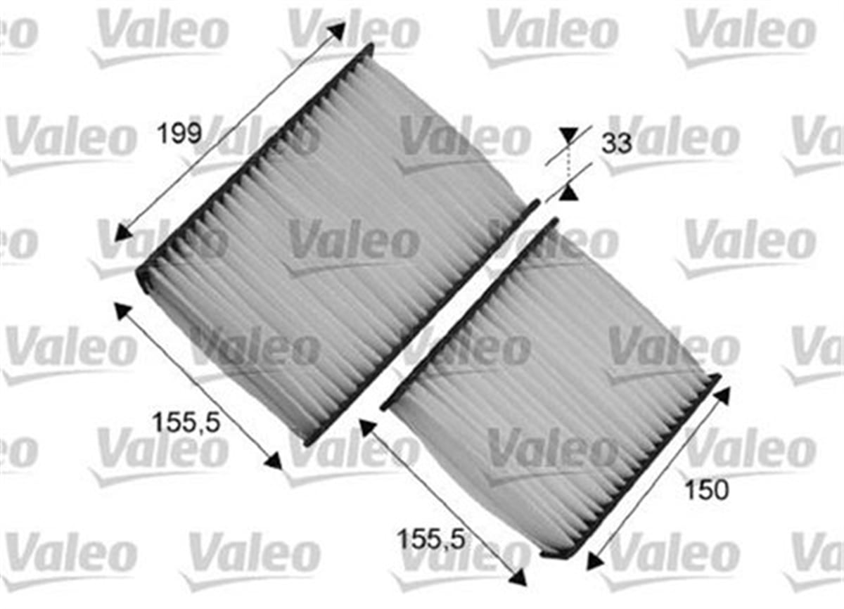 207POLEN FİLTRESİ P207 1.4-1.4HDI-1.6HDI-1.4 16V-1.6 16V 06 C3 II 1.4-1.4HDI-1.6HDI 09 VALEO 715556VALEOVALEO 715556