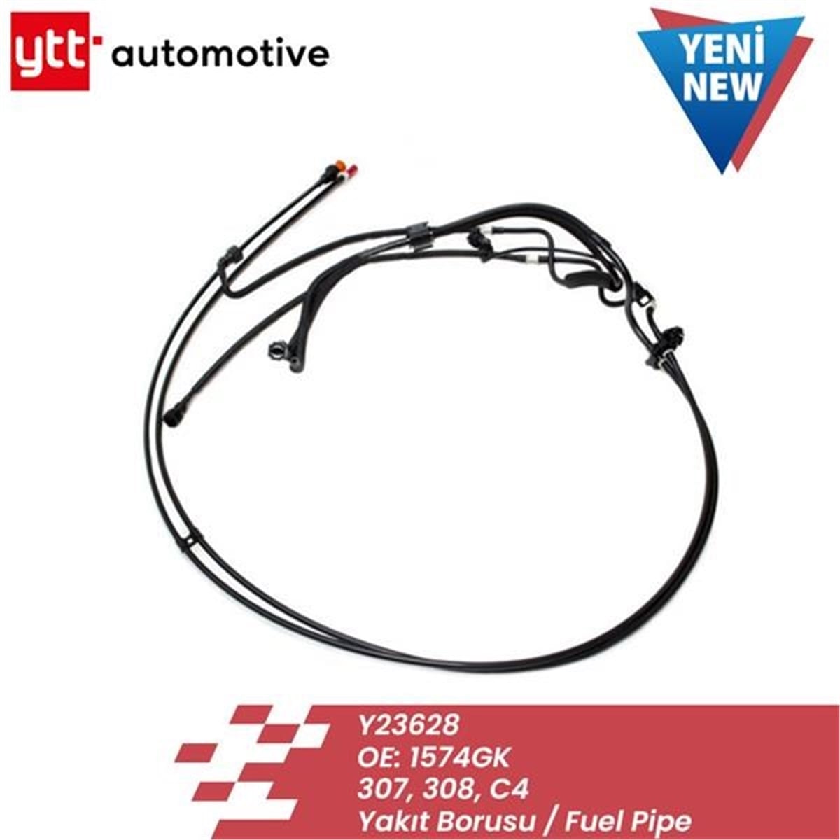 307YAKIT HORTUMU PEUGEOT 307 308 C4 11.2004 - 07.2011 YTT 23628YTTYTT 23628