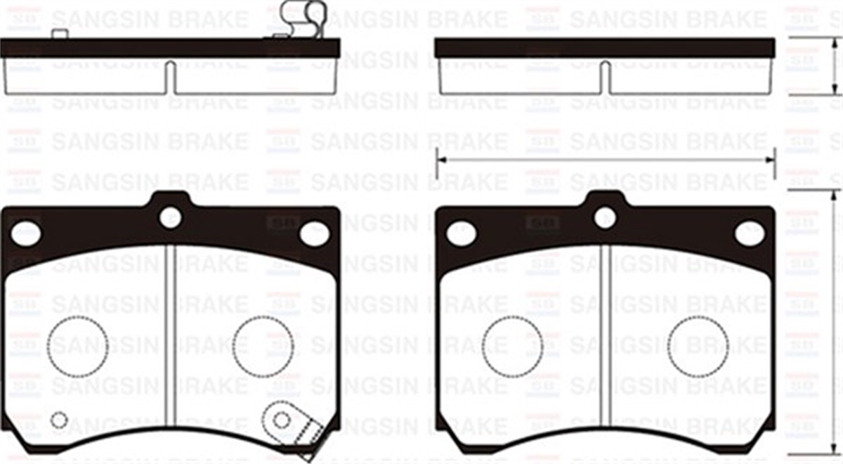 323ÖN BALATA MAZDA 323 1.6 1.8 89-94 323 2.0D 98-04 MX-3 1.6-1.8 91 GDB1029 SANGSIN SP1216SANGSINSANGSIN SP1216