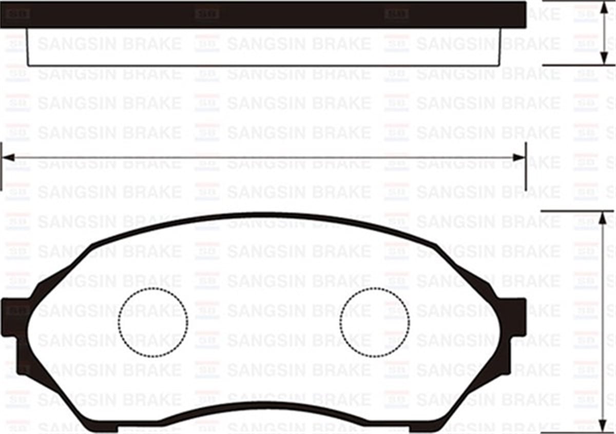 323ÖN BALATA MAZDA 323 F-S VI 01-04 GDB3193 SANGSIN SP1227SANGSINSANGSIN SP1227