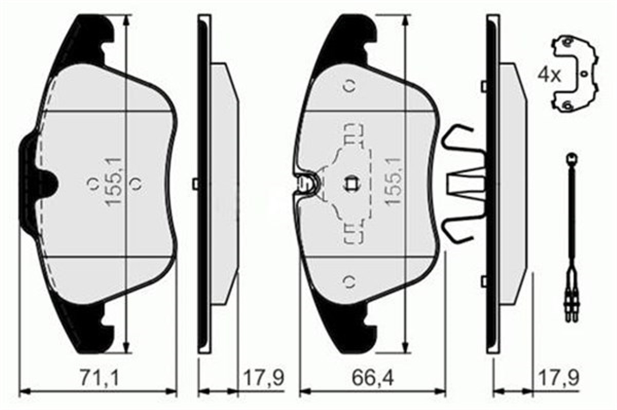 508ÖN BALATA FİŞLİ P407 2.0HDİ 04 10 P508 1.6 1.10 C5 1.6 1.8 2.0 1.6 HDI-2.0 HDI 08 PSA 1609987980PSAPSA 1609987980