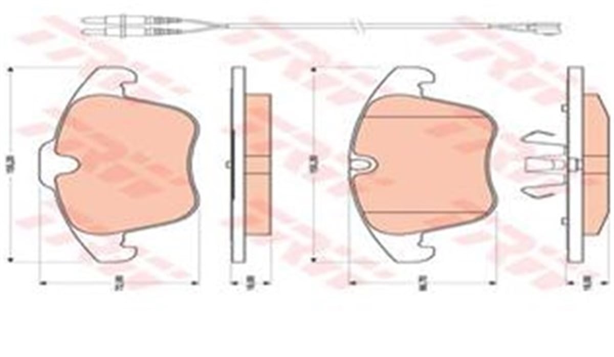 508ÖN BALATA FİŞLİ P407 2.0HDİ 04 10 P508 1.6 1.10 C5 1.6 1.8 2.0 1.6 HDI-2.0 HDI 08 12 208 1.2 TRW GDB1818TRWTRW GDB1818