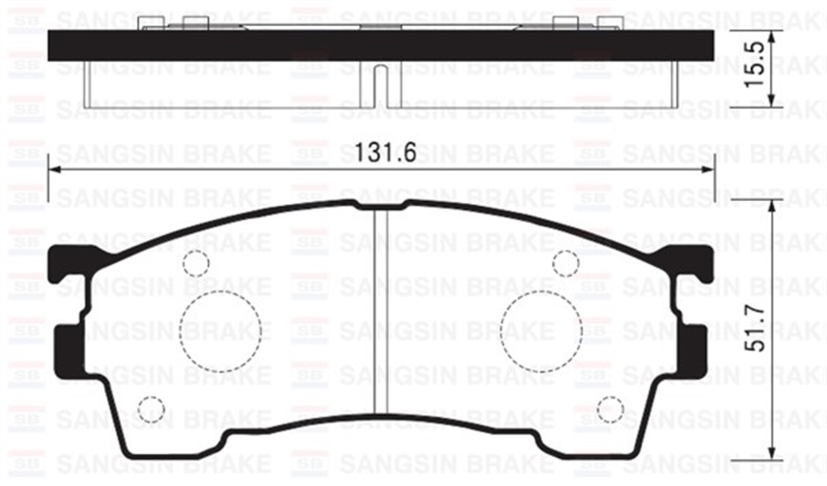 626ÖN BALATASI MAZDA 626 1.6 1.8 2.0 91-97 GDB1139-GDB3304-GDB3209-GDB3192 SANGSIN SP2018SANGSINSANGSIN SP2018