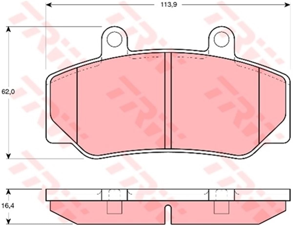 740ÖN BALATA VOLVO 740 85-90 760 2.0 2.3 2.4D 86-92 780 86-90 940 90-94 960 90-94 TRW GDB970TRWTRW GDB970