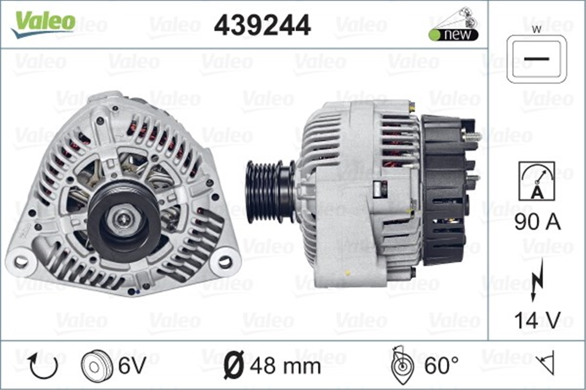 A1ALTERNATÖR A13VI198 93A AUDI VALEO 439244VALEOVALEO 439244