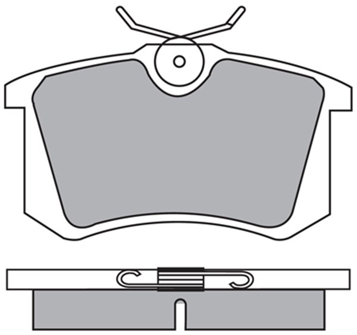 A3ARKA BALATA MEGANE II-LGN-GOLF III-IV-PASSAT III-POLO-C3-C4-P307-AUDI A3-A4 GDB823 MOTRIO 8671095203MOTRIOMOTRIO 8671095203