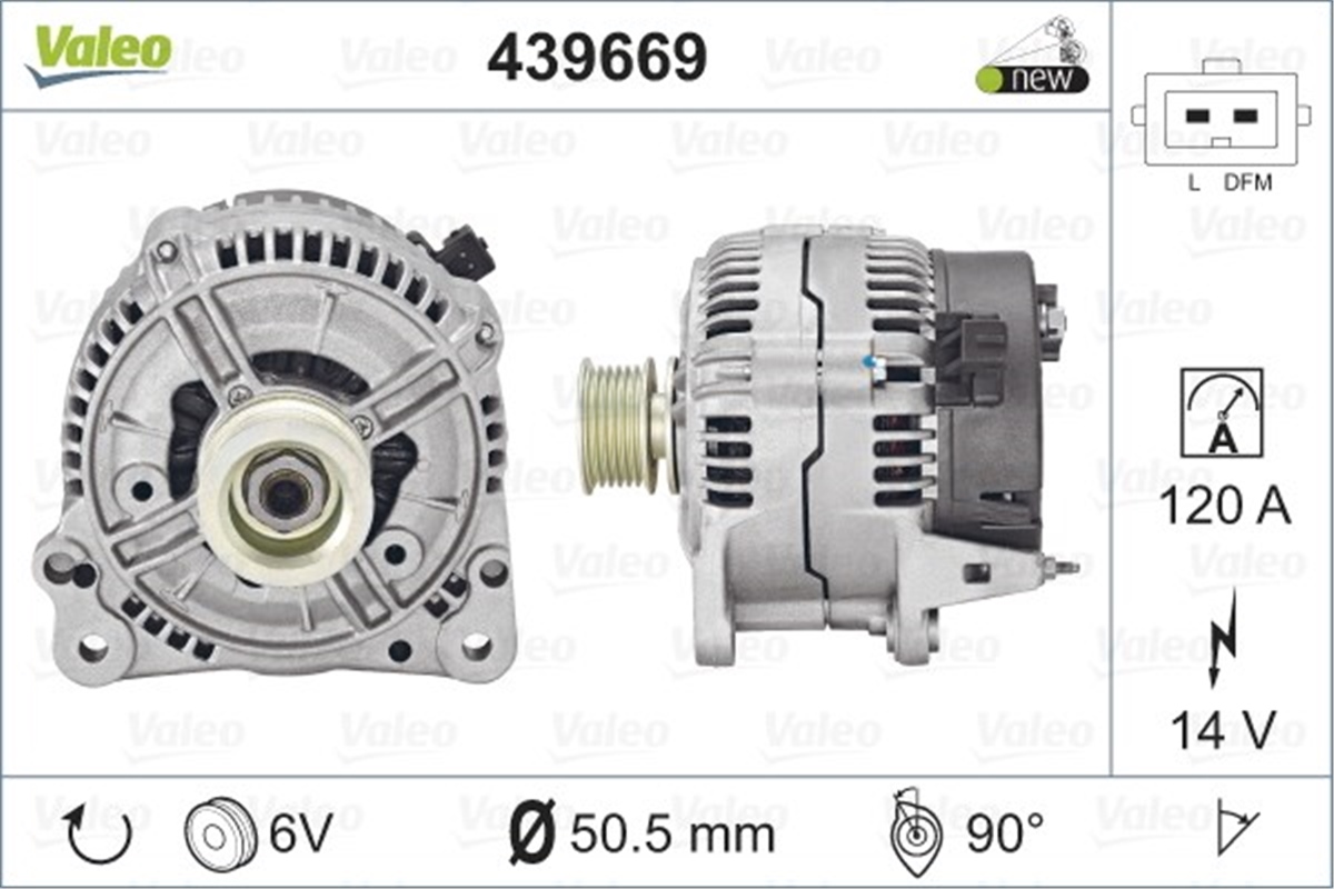 A4ALTERNATÖR AUDI A4 SERİ 1 2.8İ V6. 1.9TDİ VALEO 439669VALEOVALEO 439669