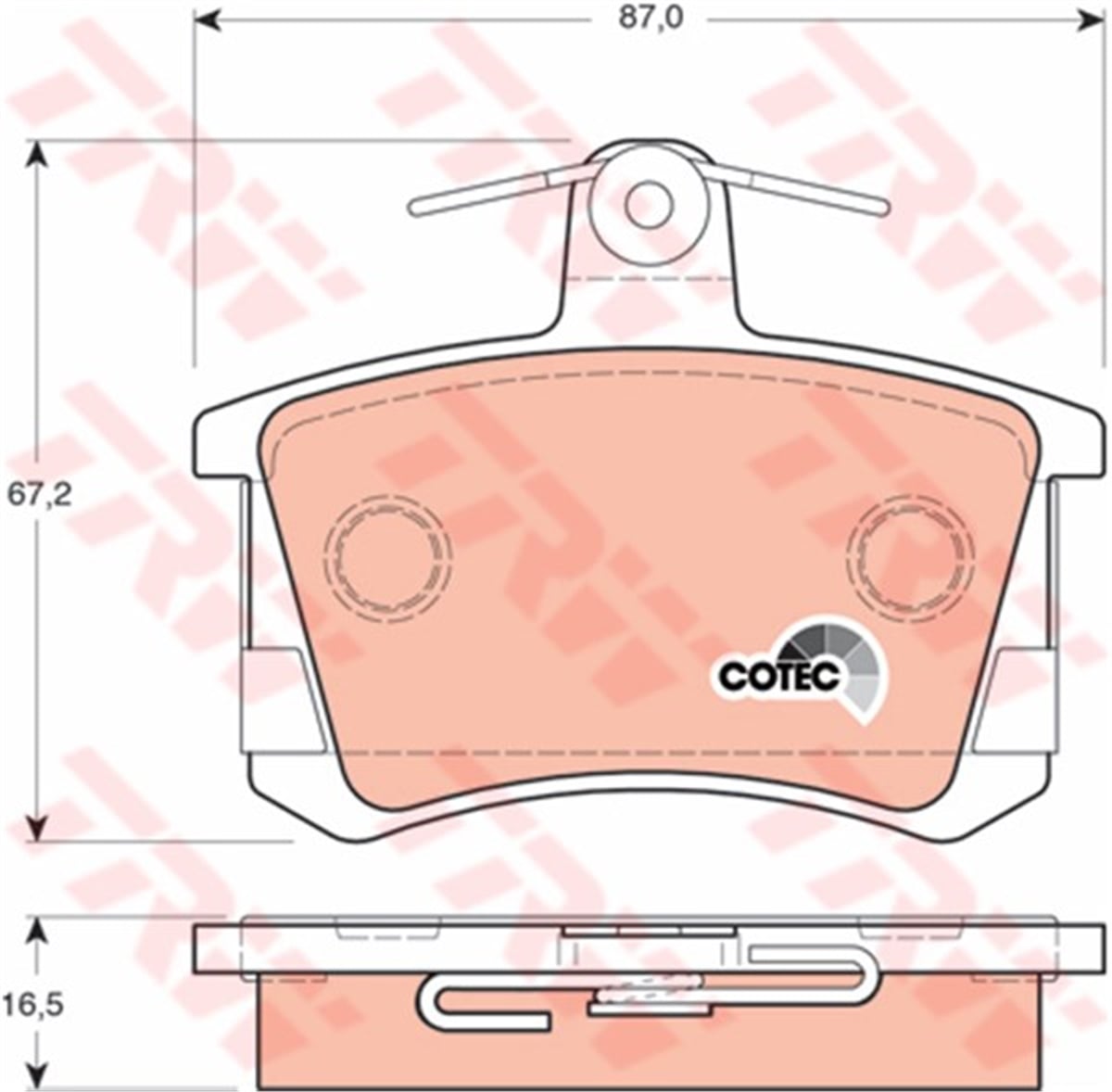 A4ARKA BALATA AUDI A4 95-00 A6 94-07 A8 95-00 80-100-100 AVANT TRW GDB1163TRWTRW GDB1163