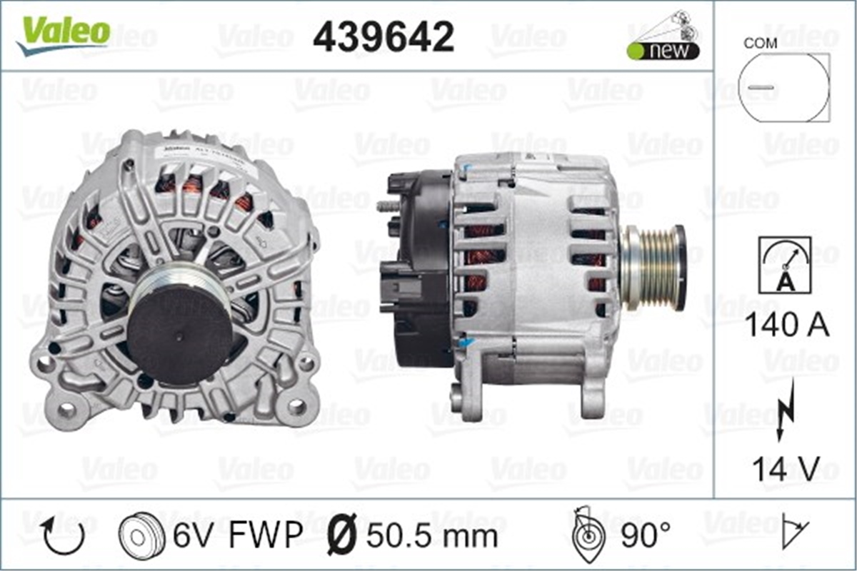 A5ALTERNATÖR AUDI A5 TD TG14C020 VALEO 439642VALEOVALEO 439642