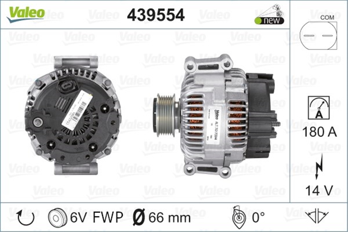 A6ALTERNATÖR AUDI A6 04 VALEO 439554VALEOVALEO 439554