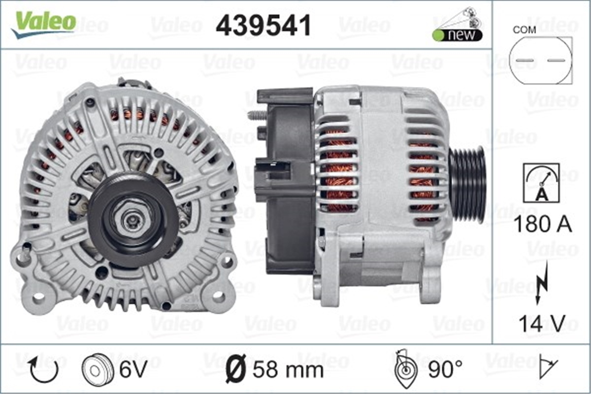 A6ALTERNATÖR AUDI A6 VALEO 439541VALEOVALEO 439541