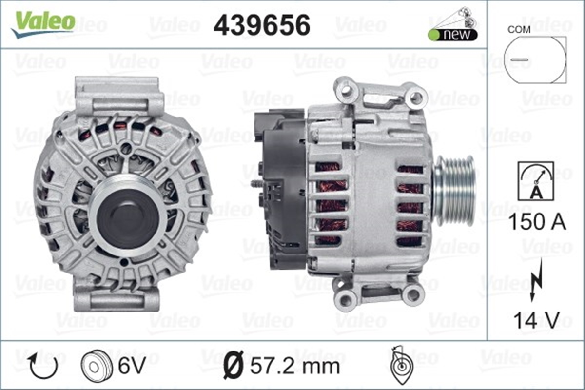 A6ALTERNATÖR AUDI A6 VALEO 439656VALEOVALEO 439656