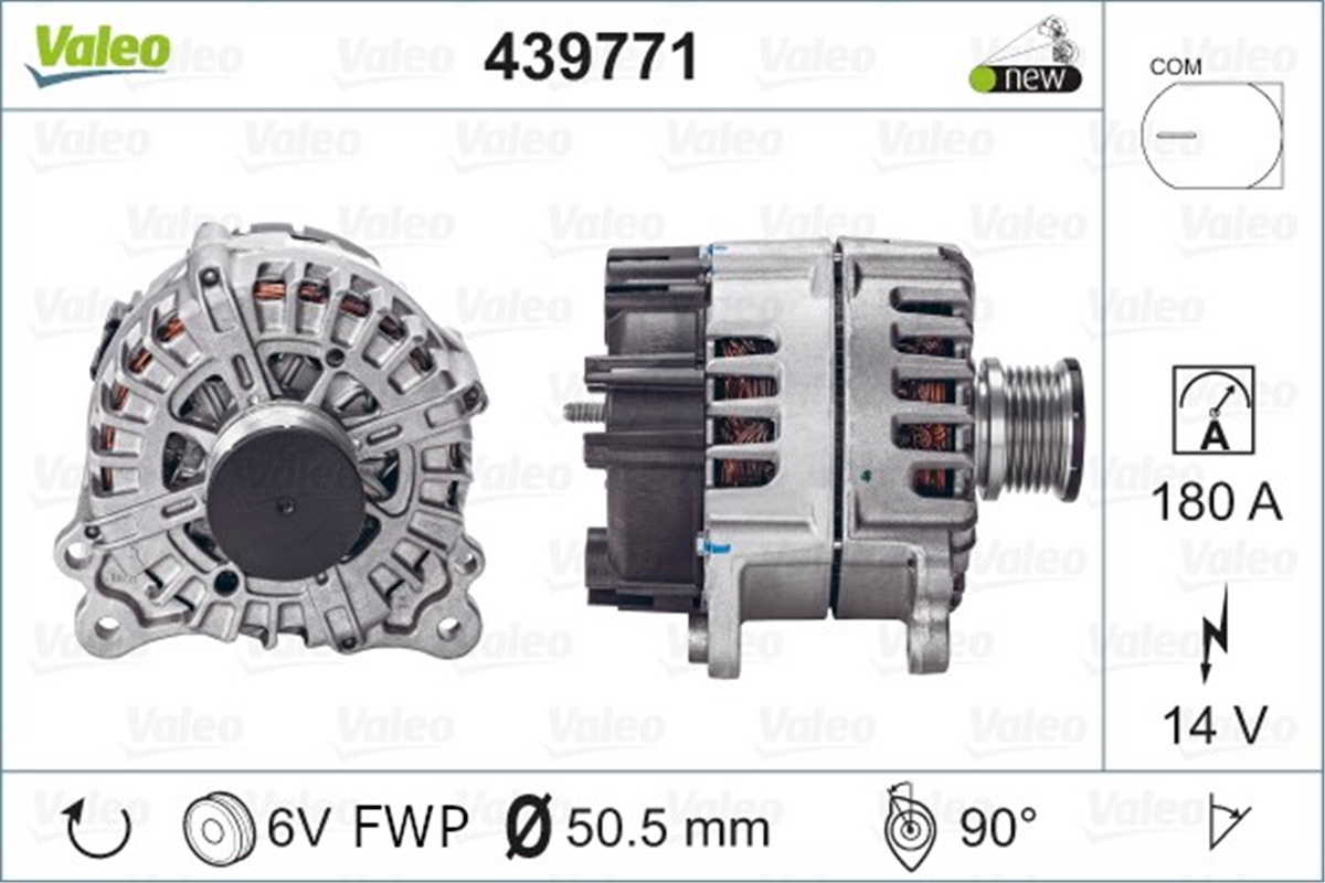A6ALTERNATÖR MERCEDES-AUDI A6 TDI VALEO 439771VALEOVALEO 439771