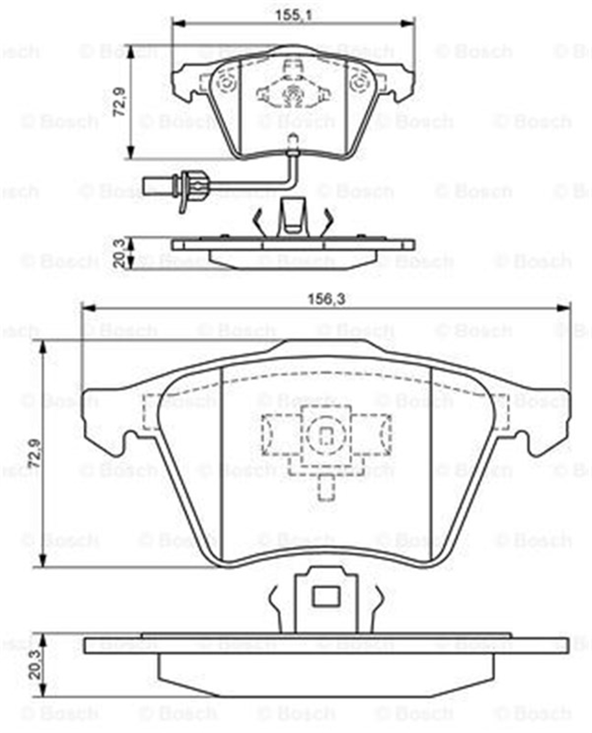 A6ÖN BALATA AUDI A6-A8 2.0 3.0 TDI 3.2 FSI 06 GDB1659 OEK 4E0698151MOEKOEK 4E0698151M