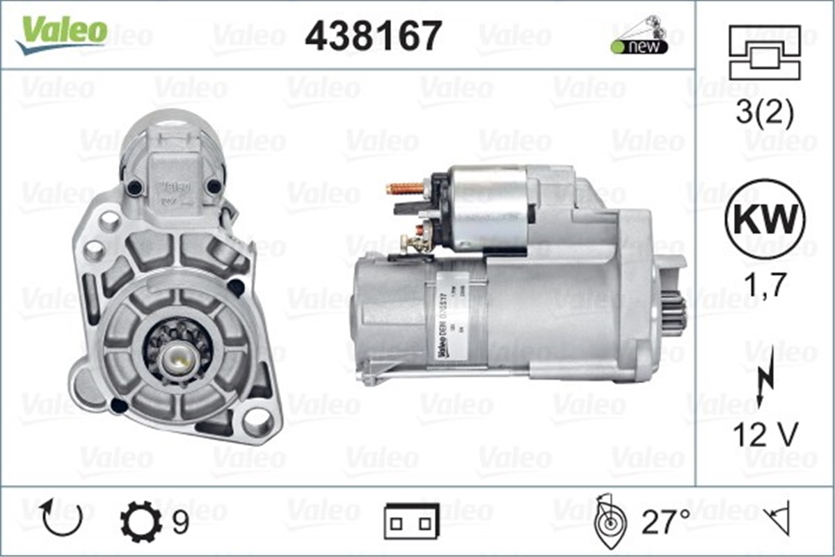 A8MARŞ MOTORU AUDI A8 VW TOUAREG VALEO 438167VALEOVALEO 438167