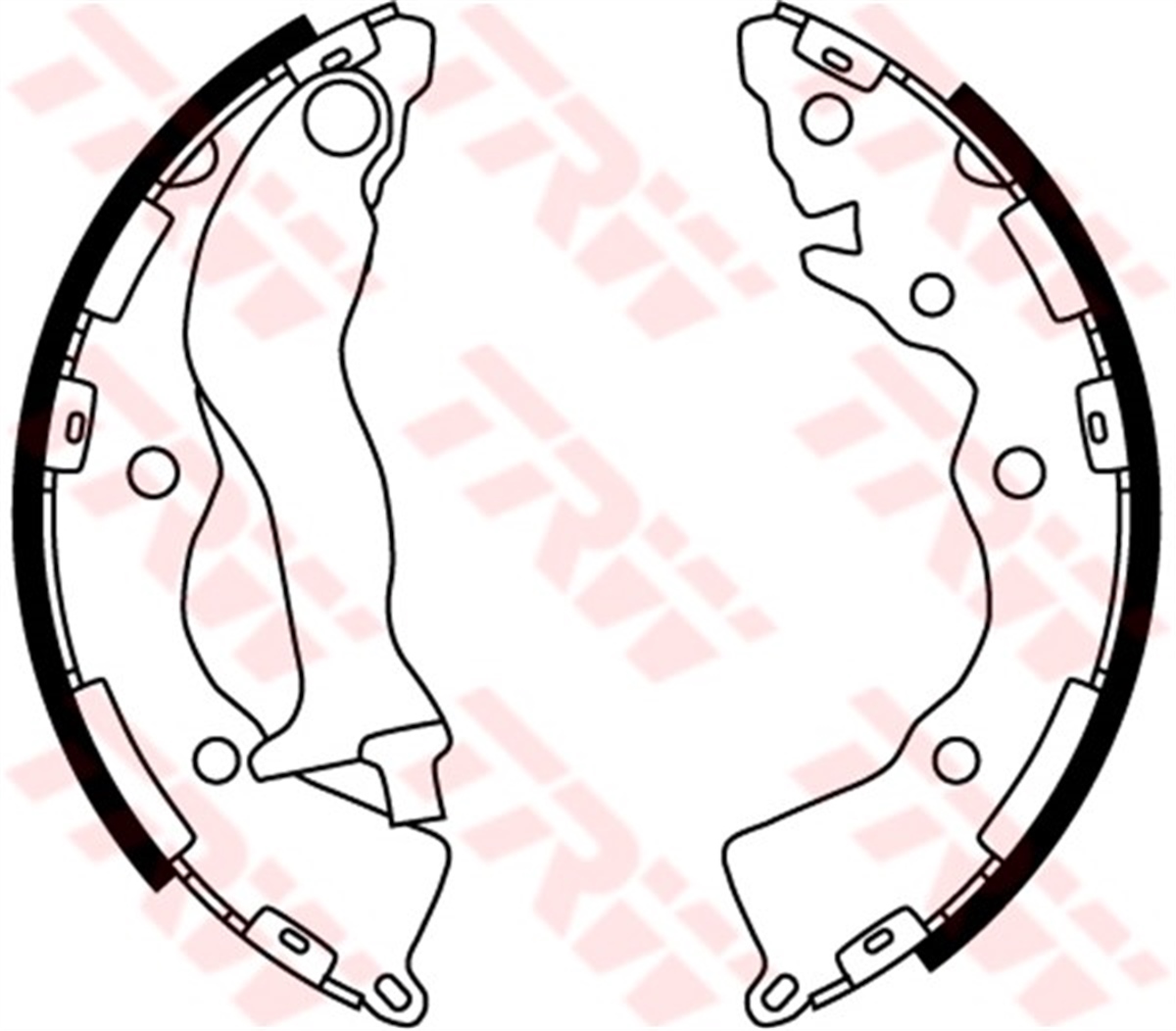 ACCENTARKA PABUÇ BALATA ACCENT ERA-ACCENT SEDAN-RIO 05 1.4GL-1.6GLS-1.5CRDİ GLS ABS SİZ 203X32 TRW GS8766TRWTRW GS8766