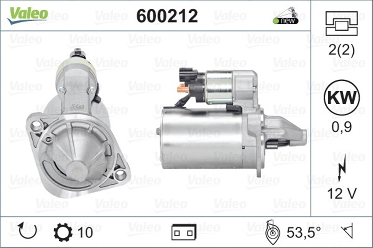 ACCENTMARŞ MOTORU HYUNDAI ACCENT 1.6 13-16 MT-ELANTRA-İ20-İ40-VELOSTER VALEO 600212VALEOVALEO 600212