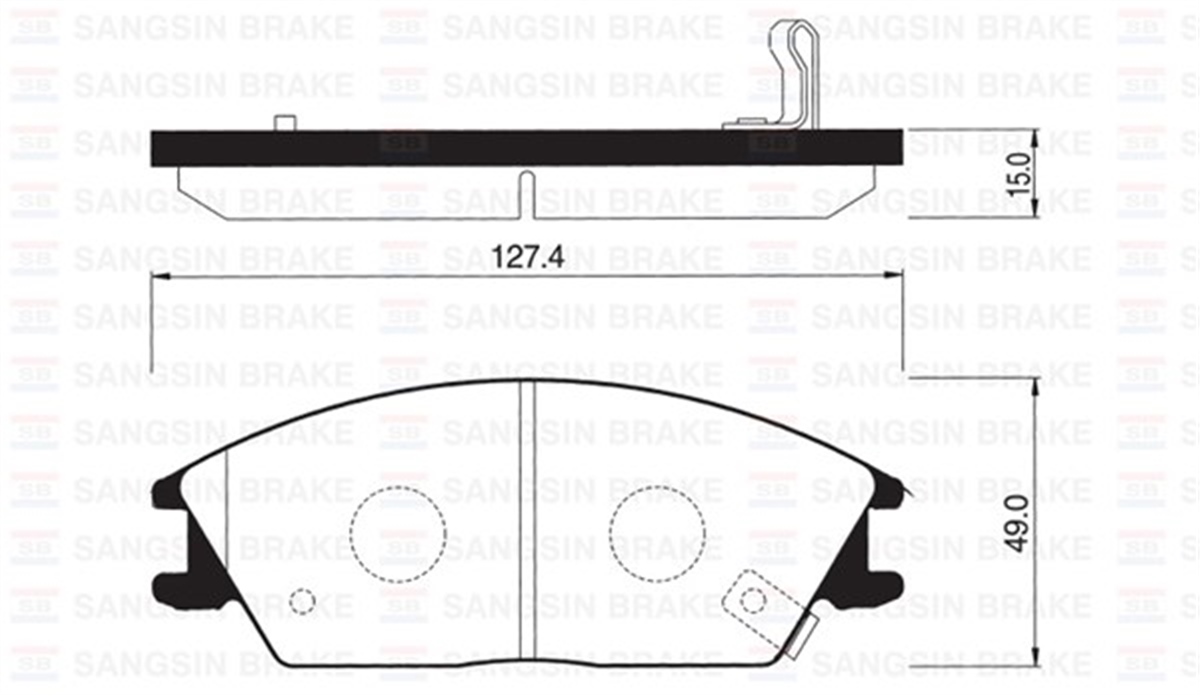 ACCENTÖN BALATA ACCENT 1.3 1.5 94-00 GETZ 02 EXCEL 90-95 S COUPE 92-96 GDB893-GDB3331 SANGSIN SP1047SANGSINSANGSIN SP1047
