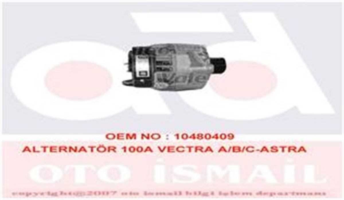 ASTRAALTERNATÖR 12V 100AH. ASTRA F 91-98 -VECTRA A-B 88-02 1.6İ-1.8İ-2.0-2.0İ-CORSA B 93-00 1.4İ-1.6İ VALEO 439427VALEOVALEO 439427