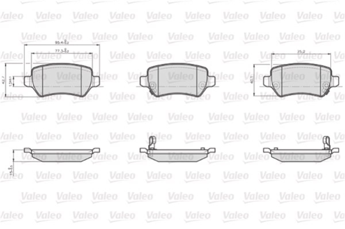ASTRAARKA BALATA LCV ASTRA G 98 ASTRA H 05 MERIVA 03 ZAFIRA 00 COMBO 02 VALEO 872417VALEOVALEO 872417