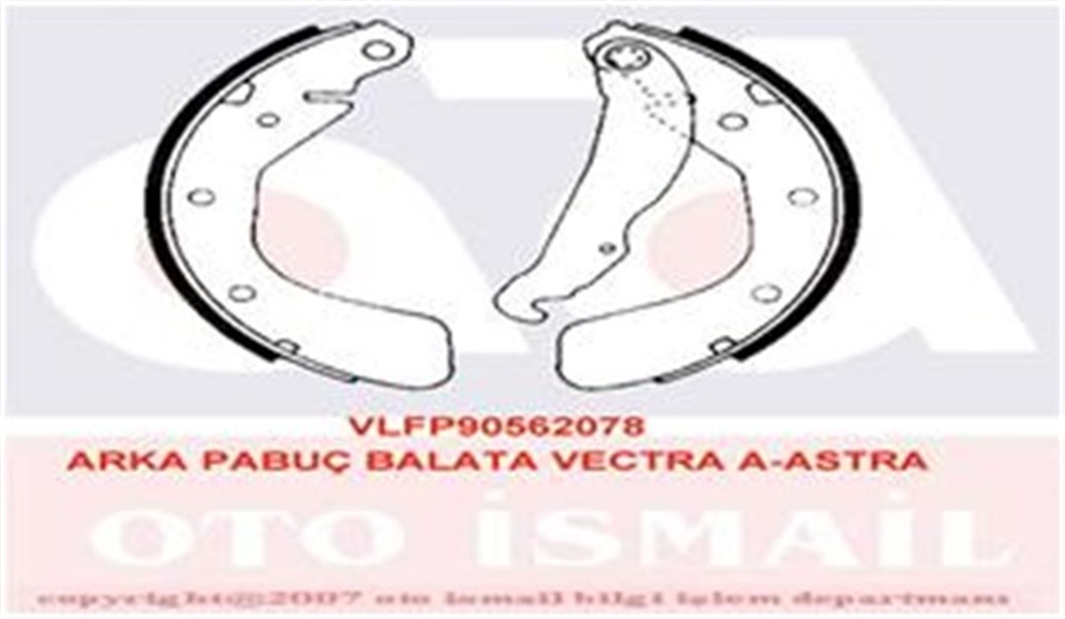 ASTRAARKA PABUÇ BALATA CORSA C 00-09 VECTRA A 93-95 ASTRA F 91-98 LACETTI 05 NUBIRA 03 200X46 VALEO 562078VALEOVALEO 562078