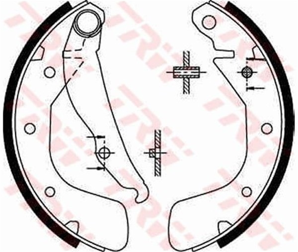 ASTRAARKA PABUÇ BALATA CORSA C 00-09 VECTRA A 93-95 ASTRA F 91-98 LACETTI 05 NUBIRA 03 200X46 TRW GS8543TRWTRW GS8543