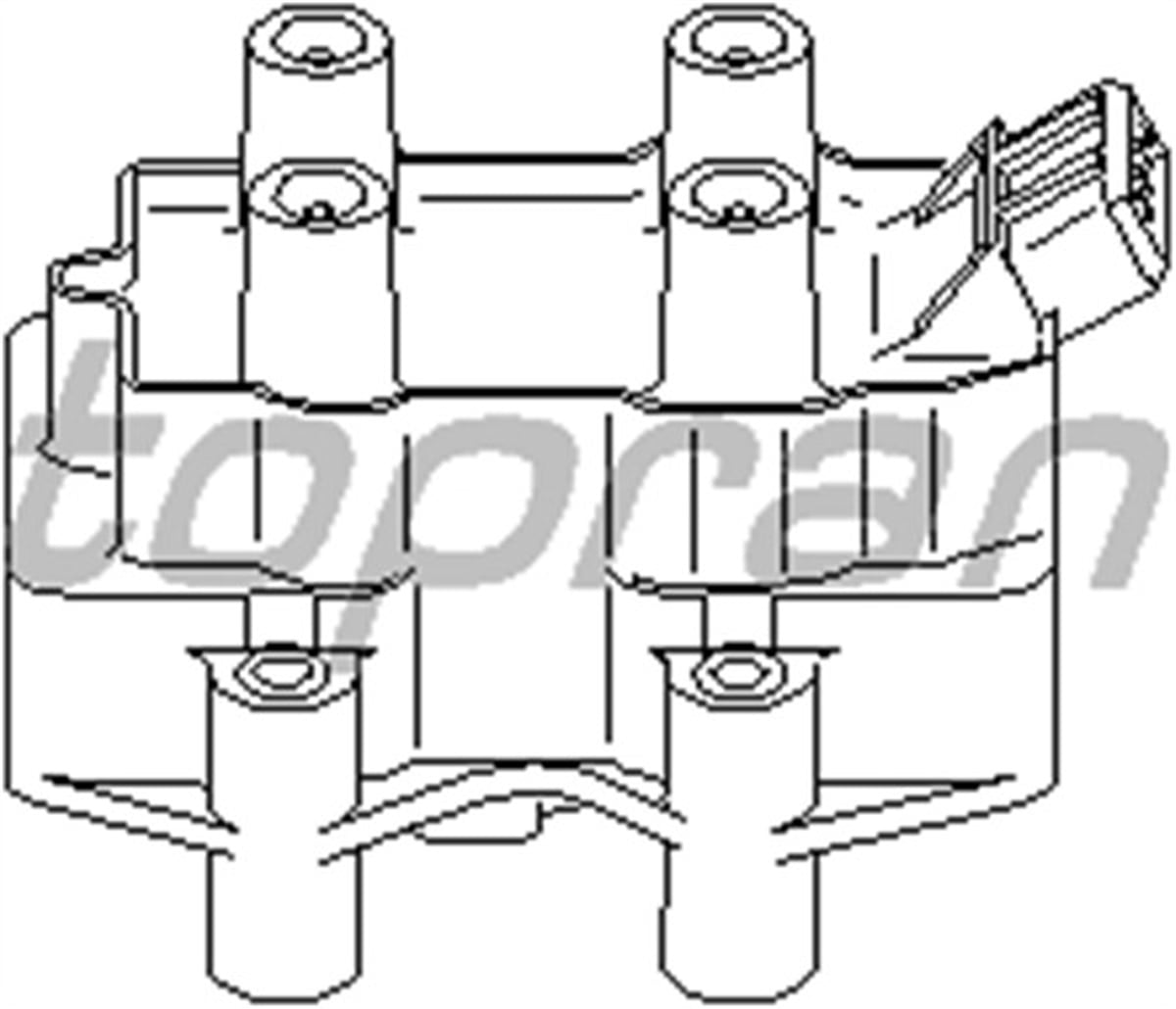 ASTRAATEŞLEME BOBİNİ ASTRA F 2.0 16V 95-98 -VECTRA A 2.0 16V 94-95 -VECTRA B 2.0 16V 95-00 X20XEV TOPRAN 206638755TOPRANTOPRAN 206638755