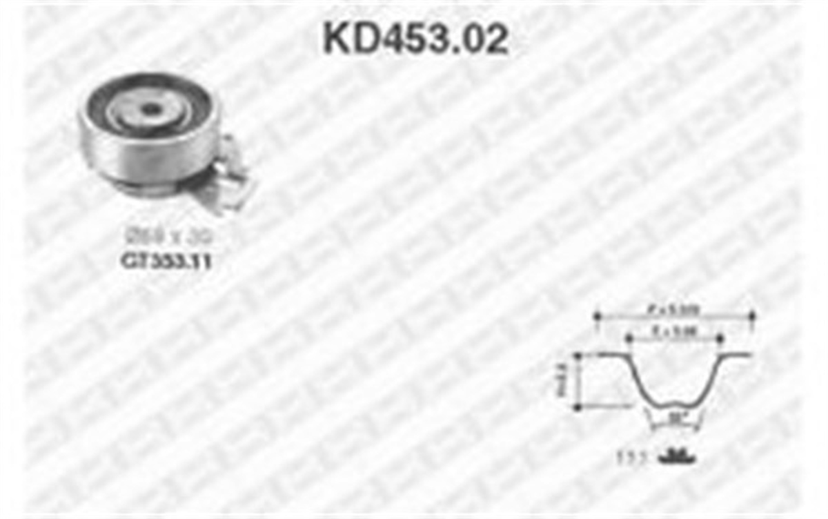 ASTRAEKSANTRİK GERGİ KİTİ 111X170 ASTRA F-CORSA B-A-COMBO B-VECTRA A 1.2-1.4-1.6 8V NZ-SV-SZ-SE SNR KD45302SNRSNR KD45302