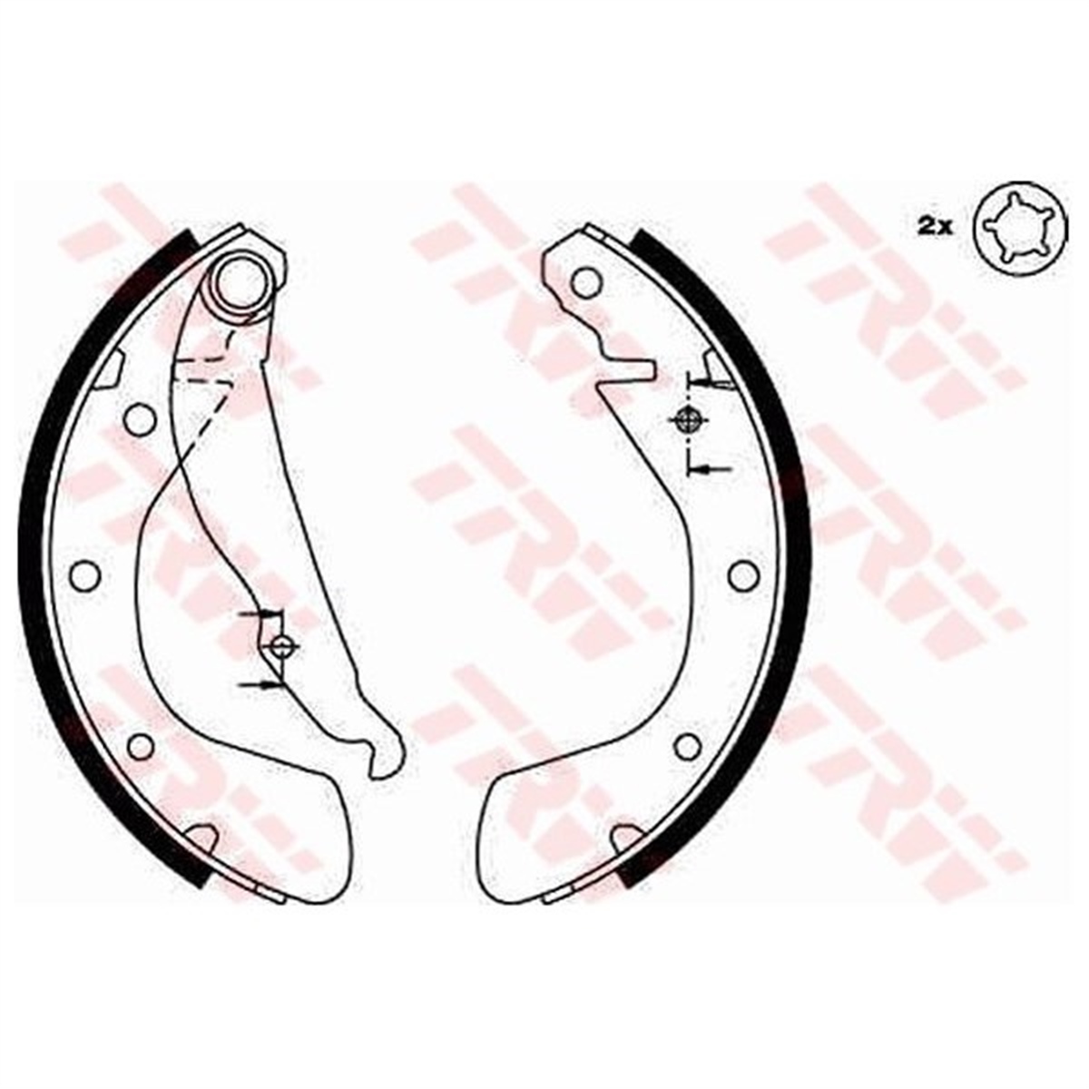 ASTRAFREN BALATASI ARKA PABUCLU 1605952 OPEL CORSA B ASTRA F 93-01 BM TRW TRW GS8542TRWTRW GS8542