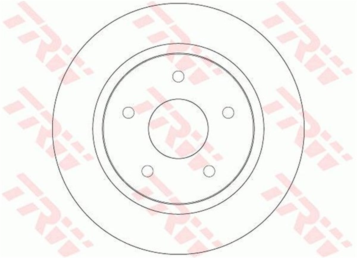 ASTRAFREN DİSKİ ARKA TAKIM 5 BIJON 305MM 4721996AB OPEL ASTRA J 09- A16LET TRW TRW DF6325TRWTRW DF6325