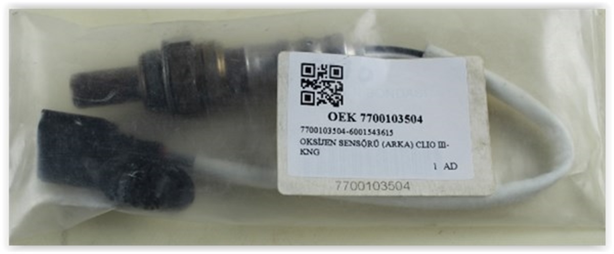 ASTRAOKSİJEN SENSÖRÜ ARKA CLIO III-KANGOO-MEGANE II-TRAFIC-LGN II-III-LOGAN-SANDERO-DOBLO-VECTRA-ASTRA 1.6 OEK 7700103504OEKOEK 7700103504