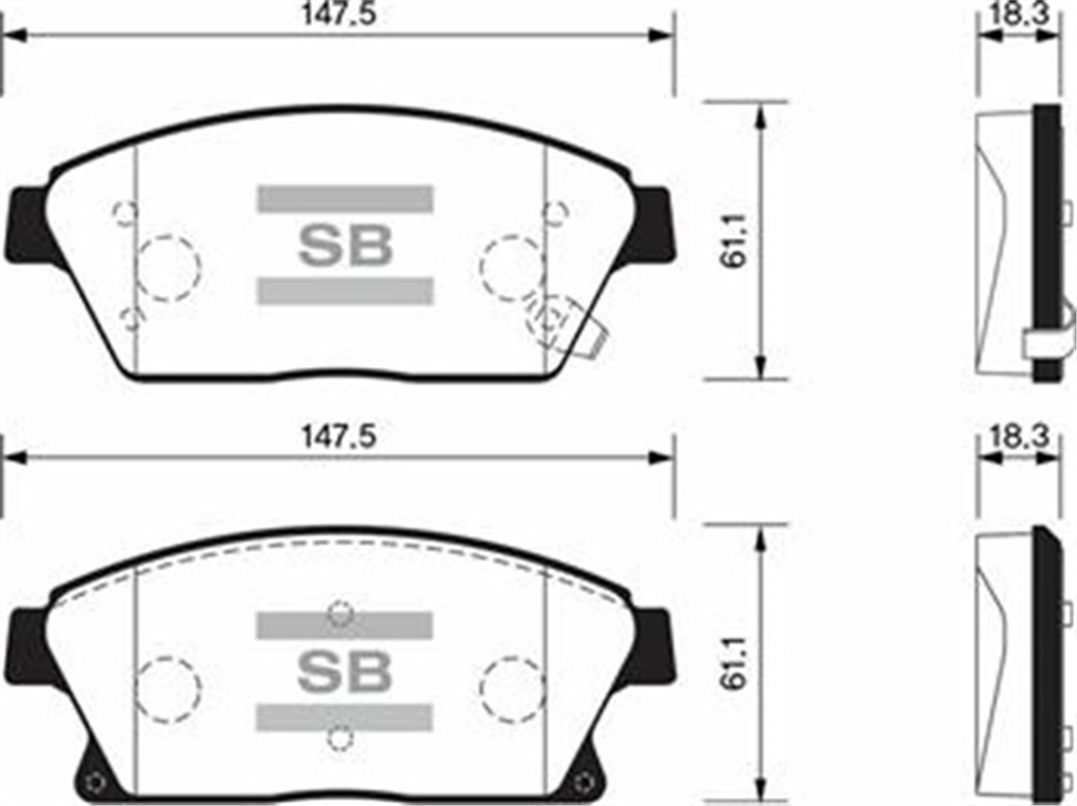 ASTRAÖN BALATA 16 INC ASTRA J 1.6-1.7CDTI-2.0CDTI-MOKKA 12 ZAFIRA 11 CRUZE 1.6-1.8-2.0CDI 09 GDB1847 SANGSIN SP1480SANGSINSANGSIN SP1480