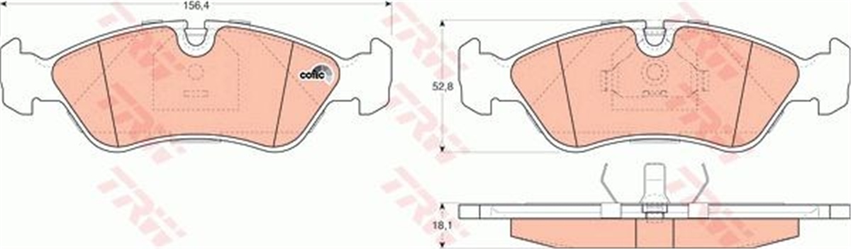 ASTRAÖN BALATA ASTRA F 91-98 CALIBRA-OMEGA-VECTRA A 1.8-2.0 88-95 TRW GDB951TRWTRW GDB951