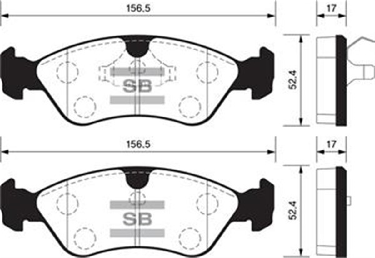 ASTRAÖN BALATA ASTRA F 91-98 CALIBRA-OMEGA-VECTRA A 1.8-2.0 88-95 GDB891-GDB1300-GDB3116 SANGSIN SP1078SANGSINSANGSIN SP1078