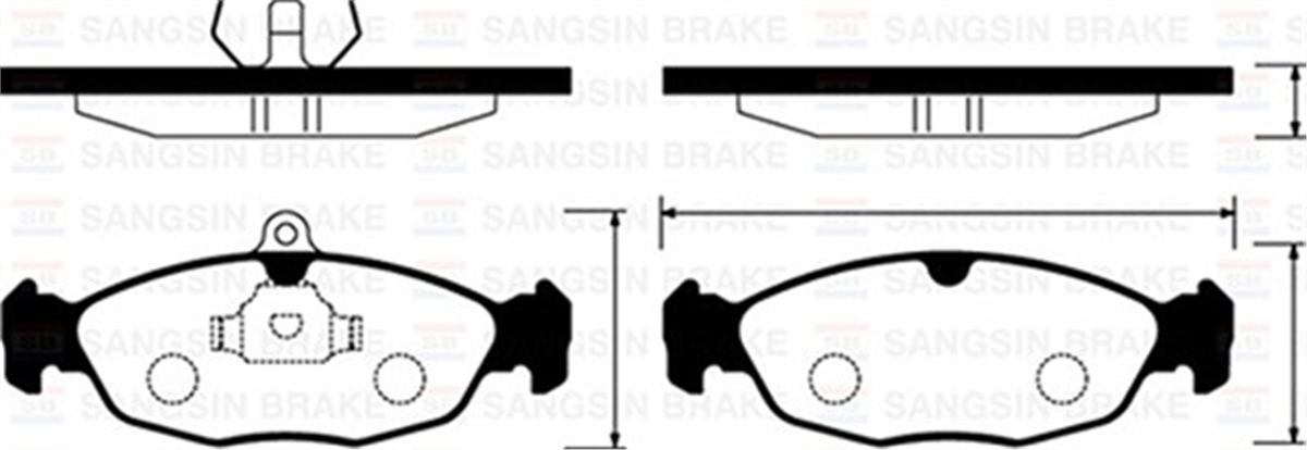 ASTRAÖN BALATA ASTRA F-CORSA A B -VECTRA A-TIGRA- 94-00 COMBO 1.4-1.6İ-1.7 D 92-00 GDB1040 SANGSIN SP1220SANGSINSANGSIN SP1220