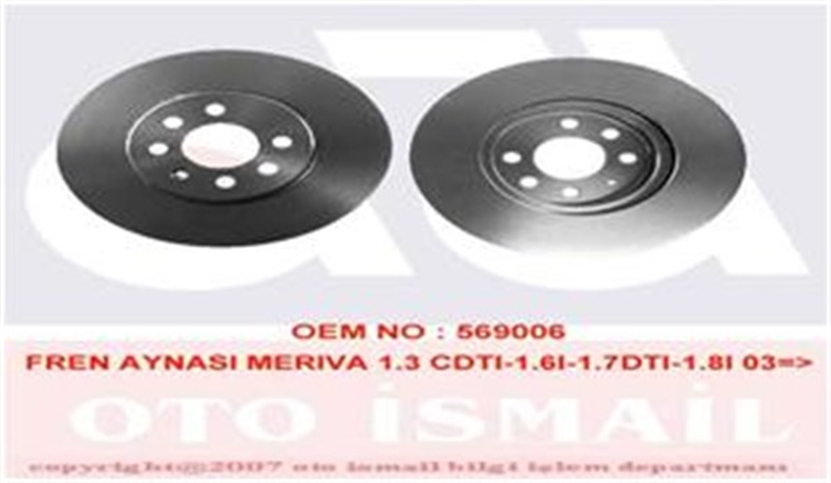 ASTRAÖN FREN AYNASI ASTRA H 1.4-1.6 04 MERIVA 1.6 03 COMBO 1.3 CDTİ 4.05 280X25X4DLXHAVALI VALEO 186869VALEOVALEO 186869