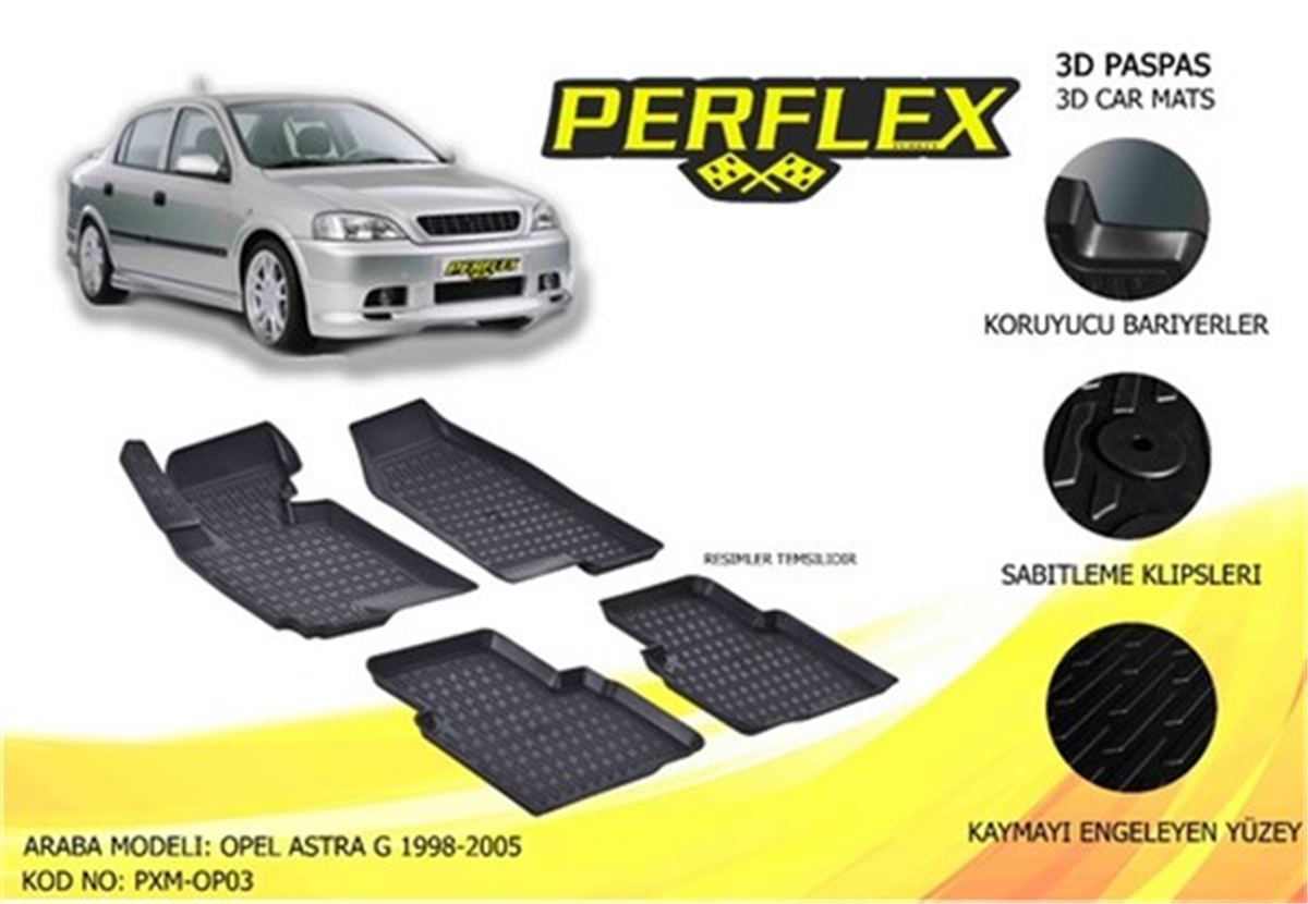 ASTRAPASPAS 3D X-MAT HAVUZLU OPEL ASTRA G 98-05 SİYAH PERFLEX PXM-OP03PERFLEXPERFLEX PXM-OP03