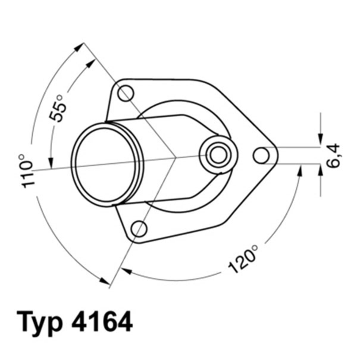 ASTRATERMOSTAT KOMPLE ASTRA 91-95 - VECTRA A 90-92 - CALIBRA 89-96 2.0I 16V 92C C20XE WAHLER 4164.92DWAHLERWAHLER 4164.92D