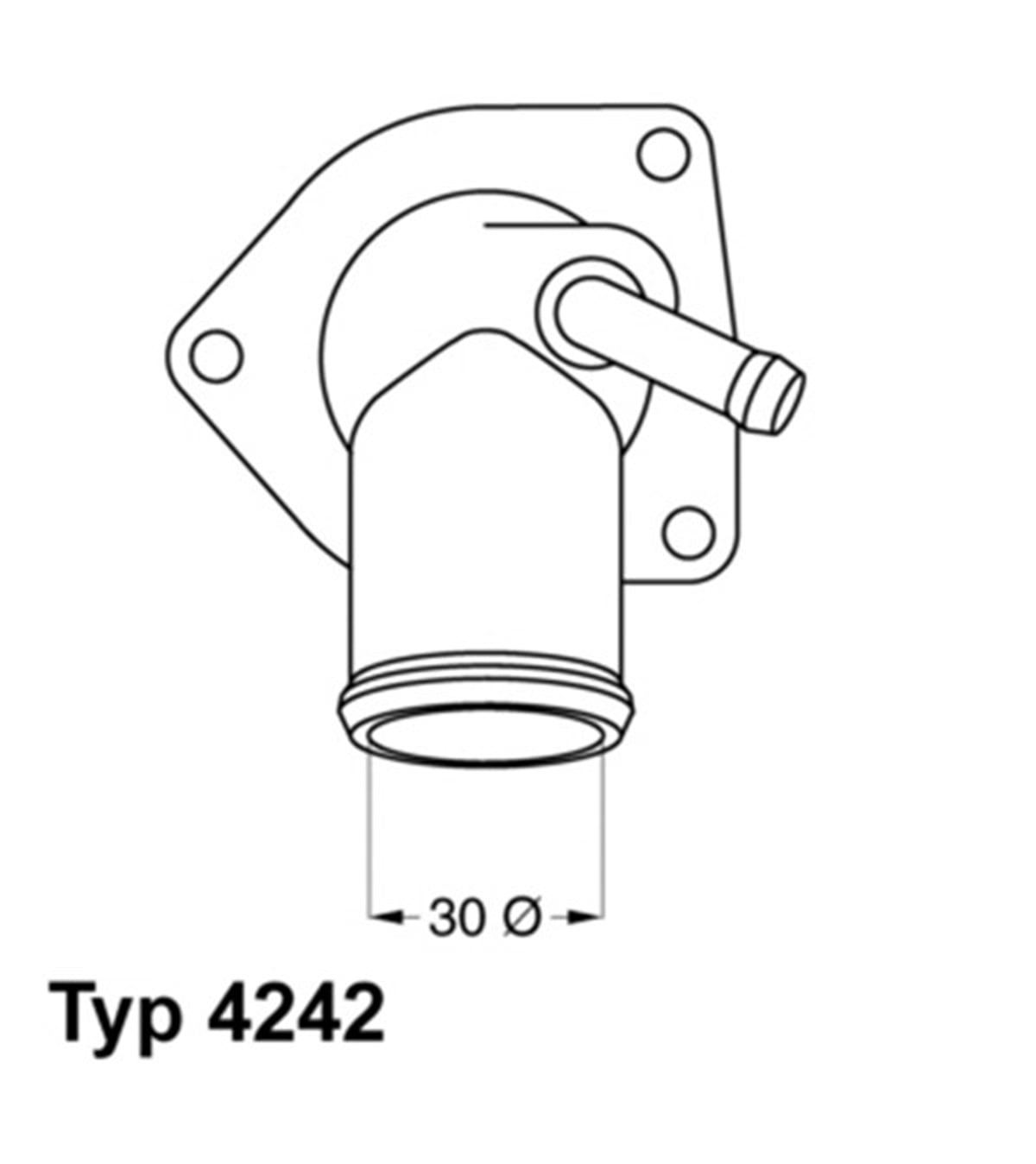 ASTRATERMOSTAT KOMPLE ASTRA G-CORSA C-VECTRA B-C-MERIVA-ZAFIRA-1.4-1.6-1.4 16V-1.6 16V 92C WAHLER 4242.00.92DWAHLERWAHLER 4242.00.92D