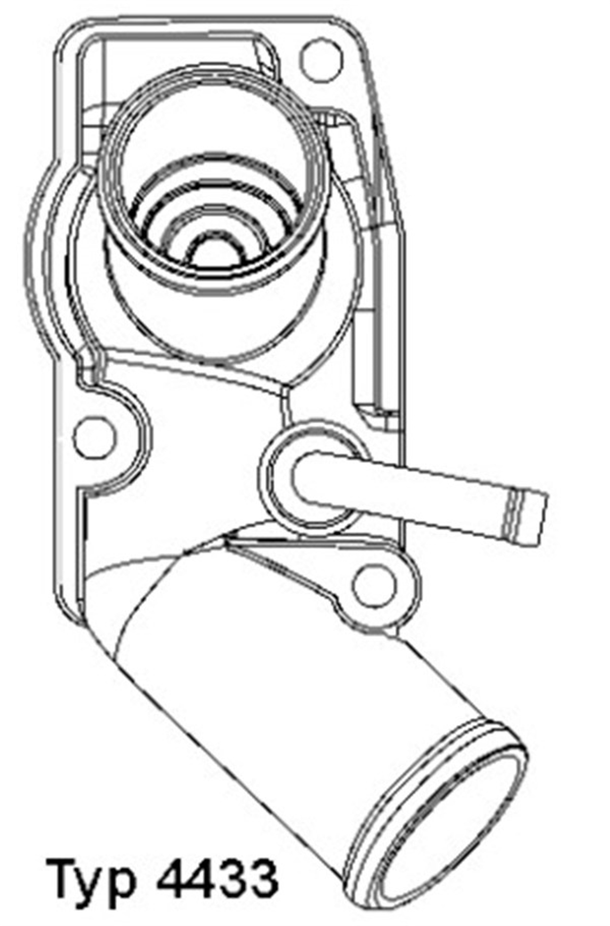 ASTRATERMOSTAT KOMPLE ASTRA G -ZAFIRA A 2.0 DTI-2.2 DTI 92C WAHLER 4433.92DWAHLERWAHLER 4433.92D