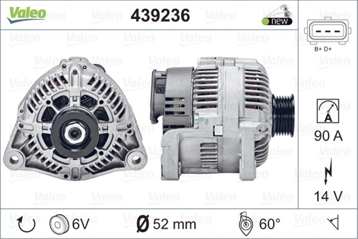 AUDIALTERNATÖR AUDI-BMW VALEO 439236VALEOVALEO 439236