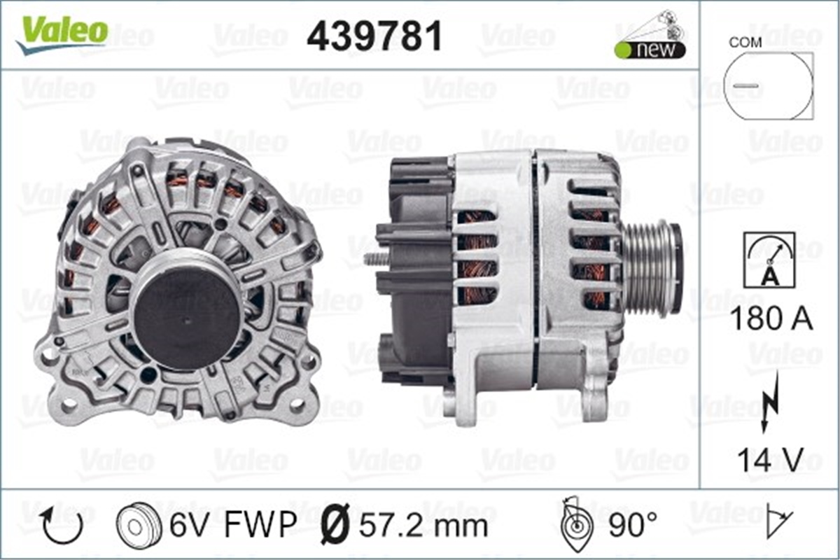 AUDIALTERNATÖR AUDI VALEO 439781VALEOVALEO 439781