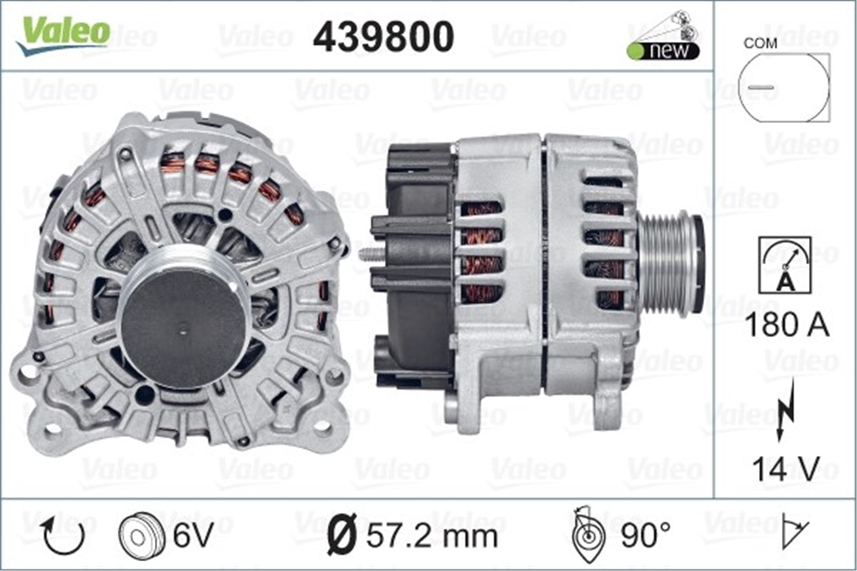 AUDIALTERNATÖR AUDI VALEO 439800VALEOVALEO 439800