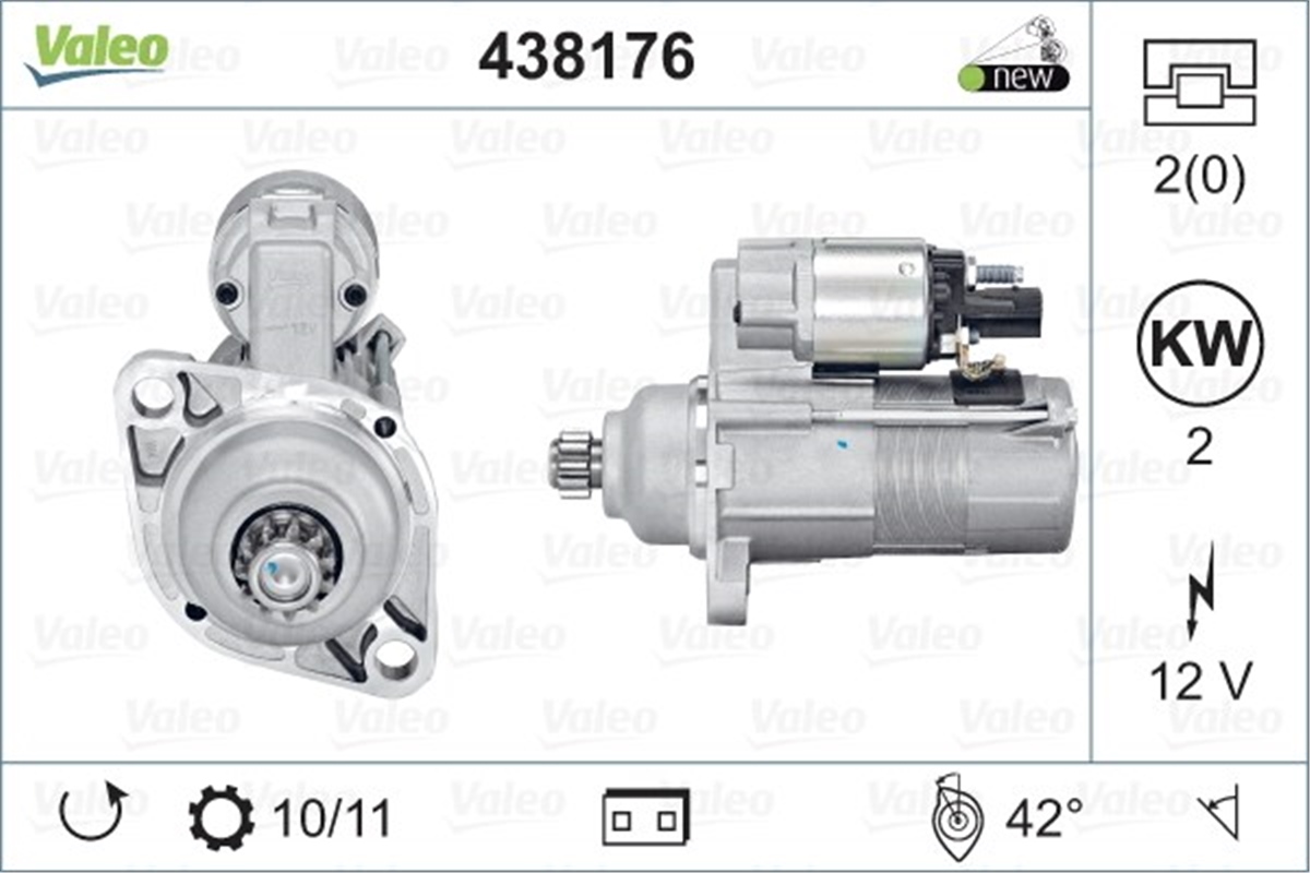 AUDIMARŞ MOTORU AUDI SEAT SKODA VW VALEO 438176VALEOVALEO 438176