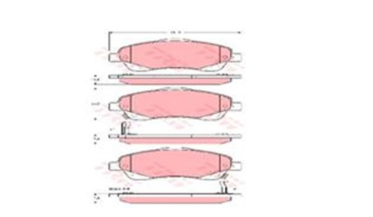 AVENSISÖN BALATA AVENSIS 1.8-2.0-2.0D-4D 2.4 03-08 COROLLA VERSO 1.6-1.8- 2.0 2.2D-4D 04-09 TRW GDB3336TRWTRW GDB3336