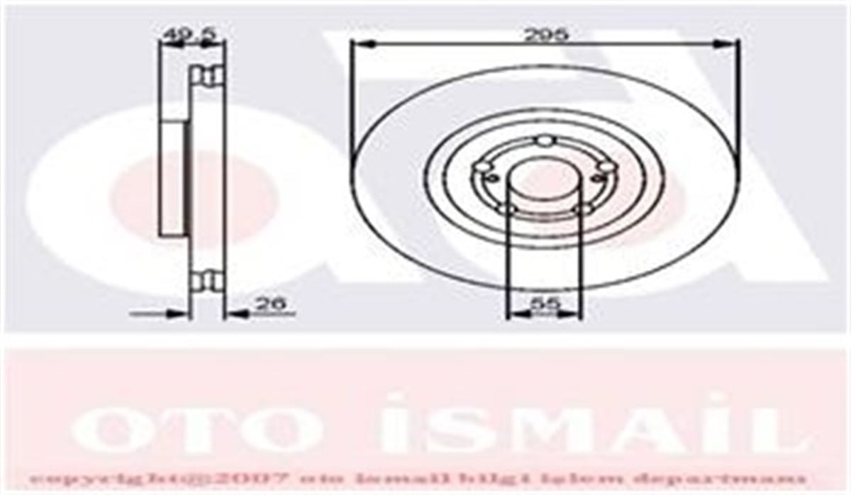 AVENSISÖN FREN AYNASI AVENSIS 2.2- 03 COROLLA VERSO 1.6-1.8-2.0D-2.2D 04 295X26X5DLXHAVALI TRW DF4415STRWTRW DF4415S