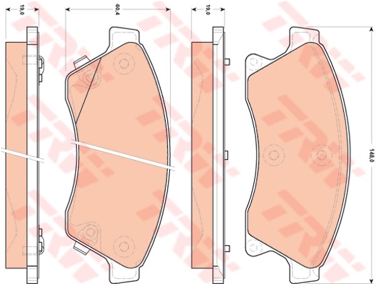AVEOFREN BALATASI ÖN 15 INCH 276MM DISKLER IÇIN 1605169 OPEL ASTRA J CRUZE AVEO T300 10- A13DTE A14NET A16XER TRW TRW GDB1843TRWTRW GDB1843