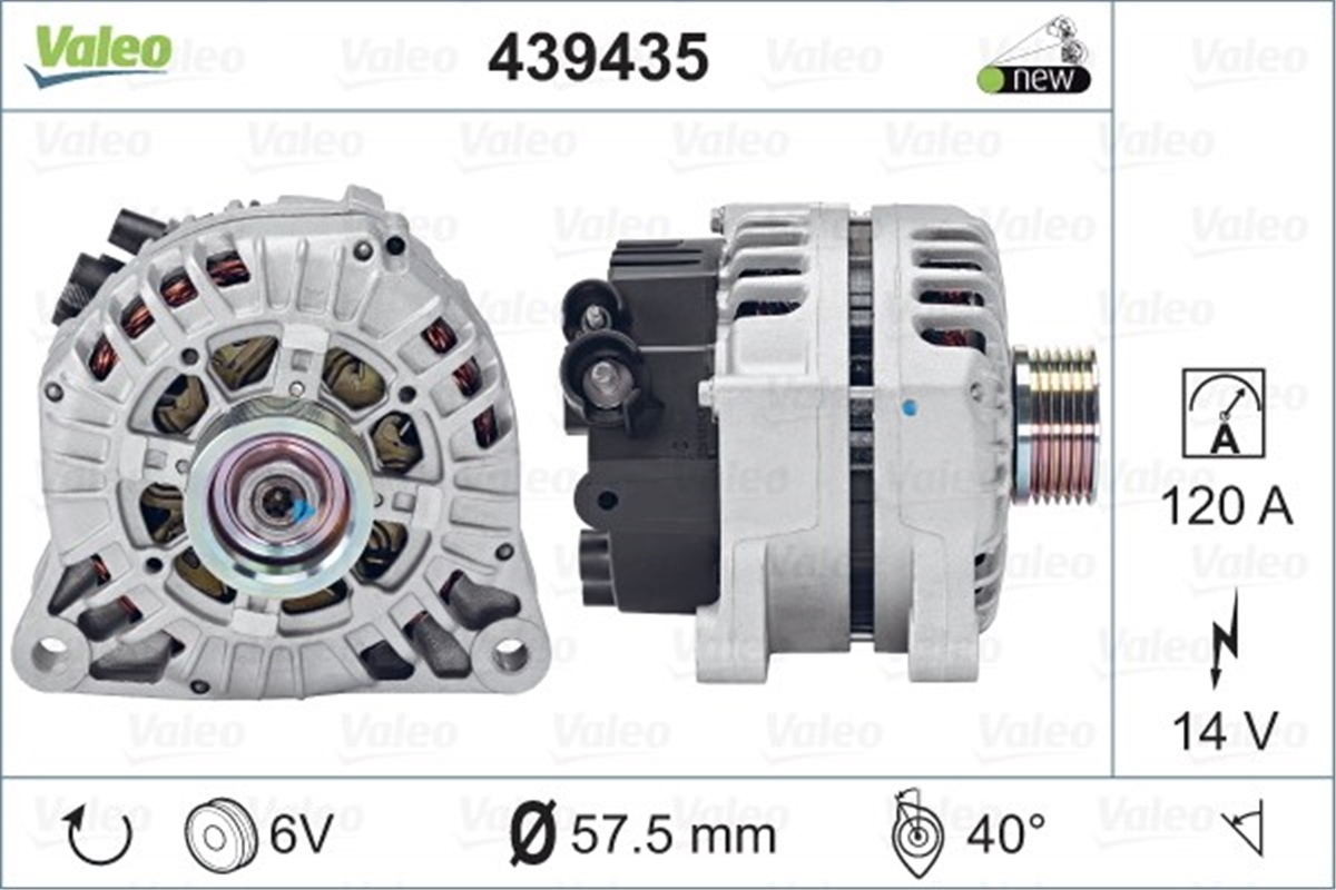 BERLINGOALTERNATÖR CITROEN C5BERLINGO VALEO 439435VALEOVALEO 439435